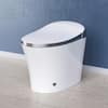 HOROW Elongated Smart Toilet Bidet in White with Auto Open, Auto Close ...