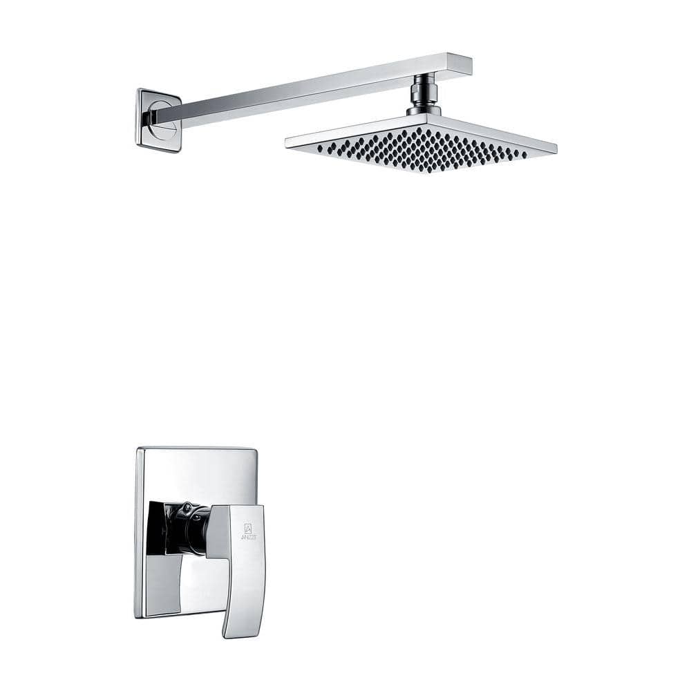 Viace Single Handle 1-Spray Shower Faucet in Polished Chrome (Valve Include