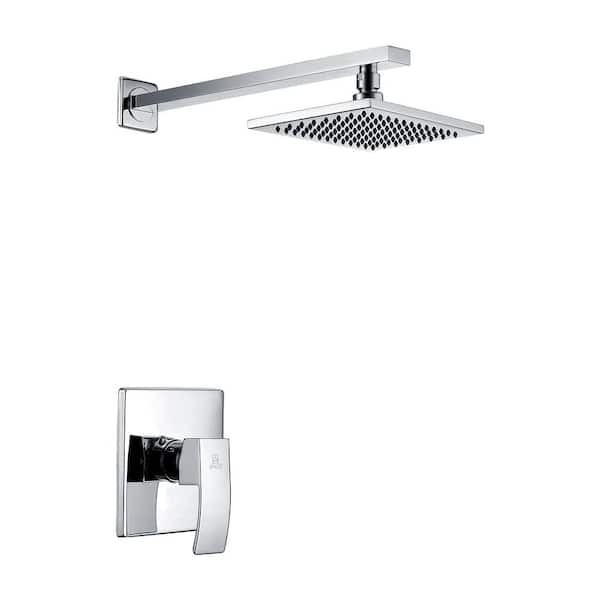 ANZZI Viace Single Handle 1-Spray Shower Faucet in Polished Chrome (Valve Included)