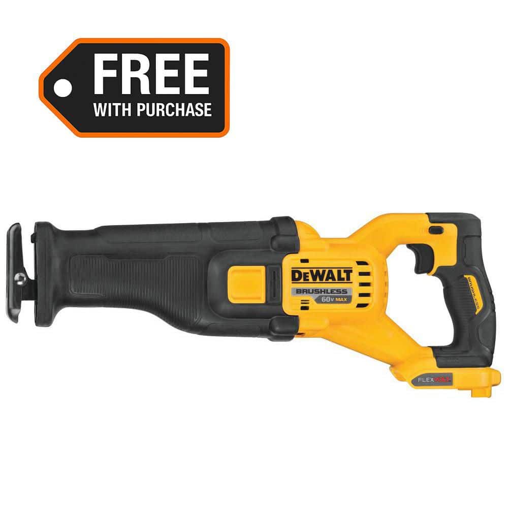 FLEXVOLT 60V MAX Cordless Brushless Reciprocating Saw (Tool Only) price history on PriceWatchPro