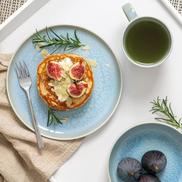 Villeroy&Boch ALGO プレート320 マルーン/ブルー各1枚 Villeroy & Boch Crafted Dinner Plate Blueberry 1951692610 - The