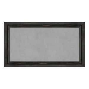 Rustic Pine Black Narrow Framed Magnetic Memo Board
