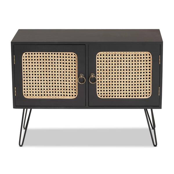 Baxton Studio Davion Espresso and Natural Brown Sideboard