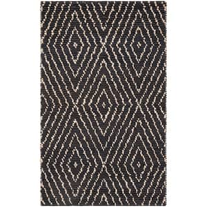 Bohemian Black/Ivory Doormat 3 ft. x 5 ft. Geometric Area Rug