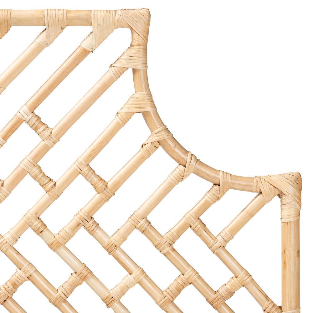 Jayliah Natural Brown Rattan Queen Size Headboard
