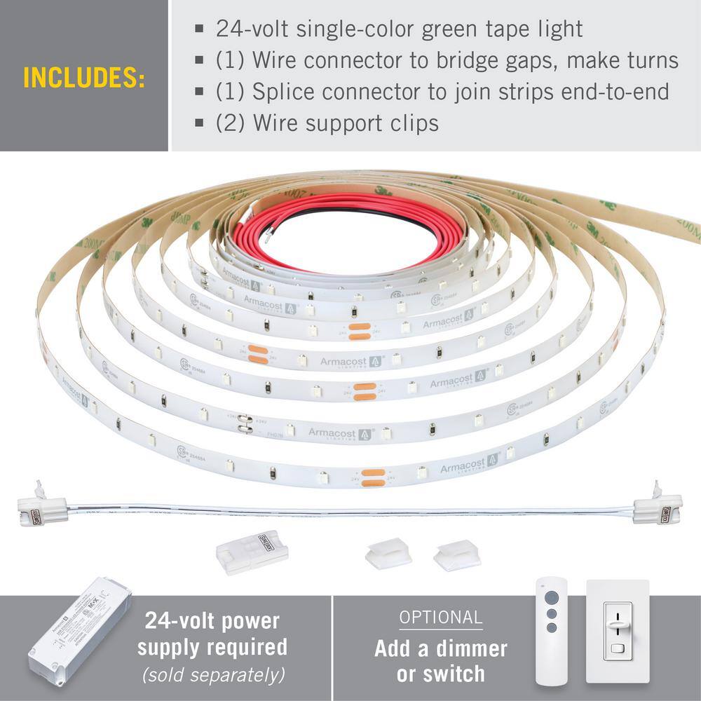 16-Foot Green LED Electric Tape Light
