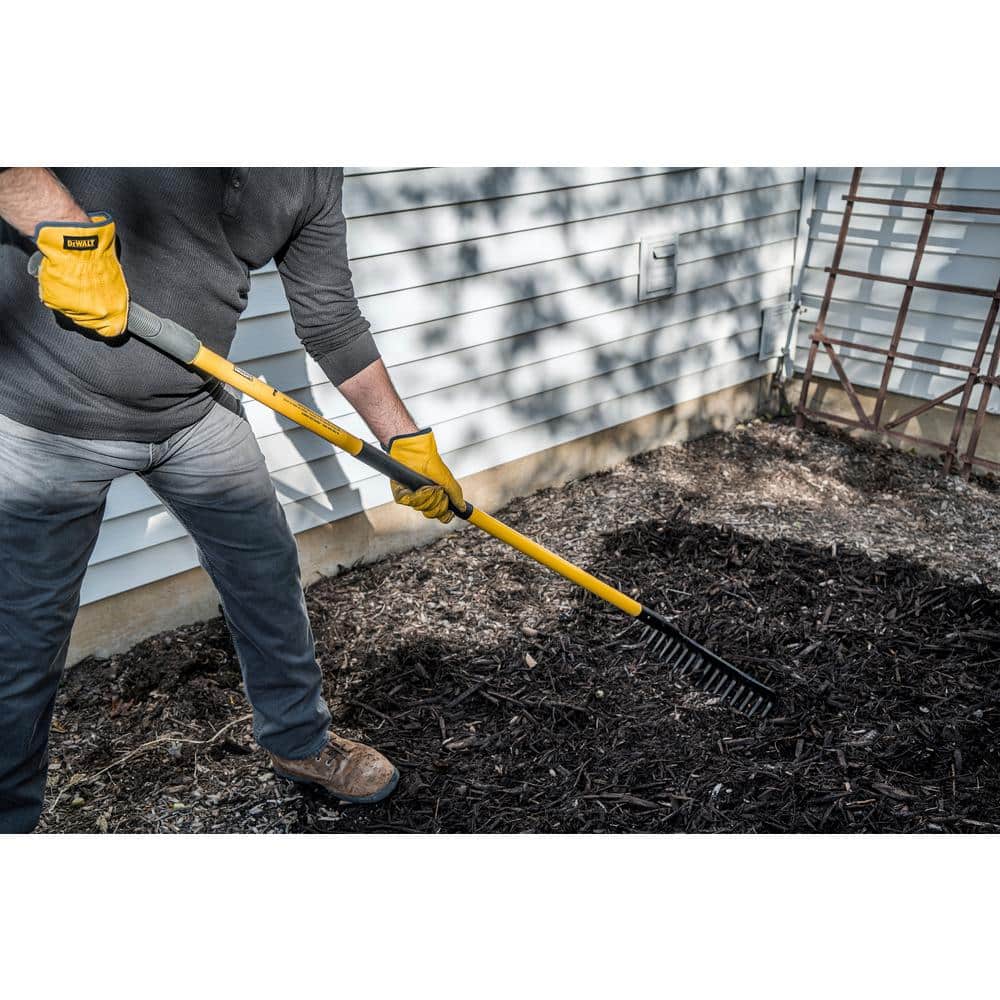 DEWALT 60 in. Fiberglass Handle 16-Tine Bow Rake DXLHA2606
