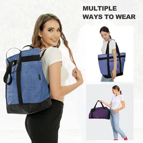Food Warmer Heat Insulated Food Bags Insulated Cooler Bag, Insulated Food Warmer Bags Reusable Thermal Grocery  Totes Leakproof Insulated Food Bags,24H Insulation Leakproof Zippered  Foldable Lightweight Water-Resistant Bag,Black