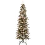 National Tree Company 7.5 ft. Carolina Pine Slim Tree with Clear Lights ...