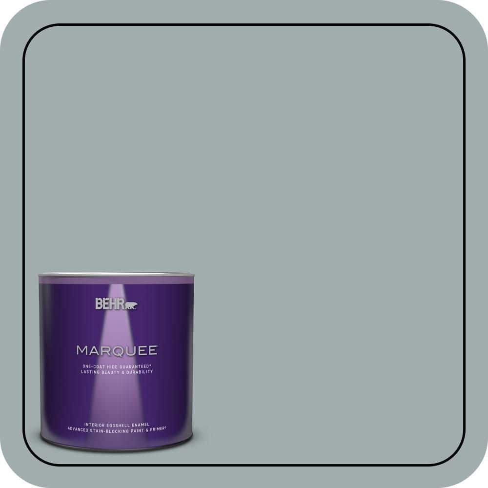 1 qt. #QE-52 Portsmouth Bay Eggshell Enamel Interior Paint & Primer product image for price tracking