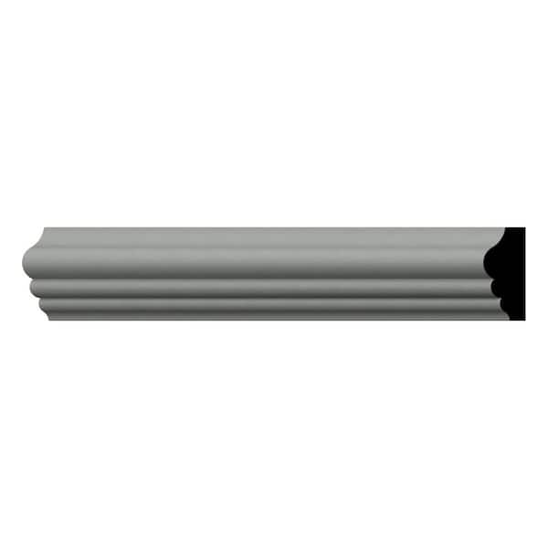 Ekena Millwork 1.375 in. D x 5.25 in. W x 94.5 in. L Primed Polyurethane Panel Moulding
