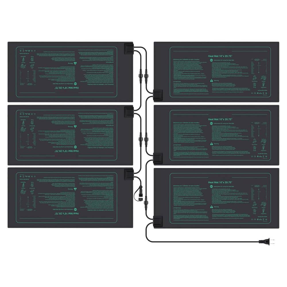 Justincity 10 in. x 20.75 in. Seed Starter Heat Mat Daisy Chain