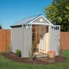 Garden Shed 6 ft. x 8 ft. Wood Storage Shed with Galvanized Metal Roof