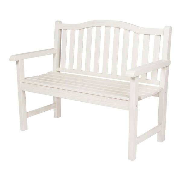 Shine Company Belfort II 45 in. Eggshell White Wood Outdoor