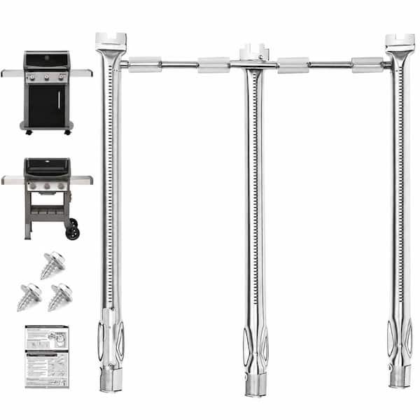 Weber Spirit 300 and GS4 Spirit II 300 Grill Burner Replacement, 18 In. 304 Stainless Steel, Replaces