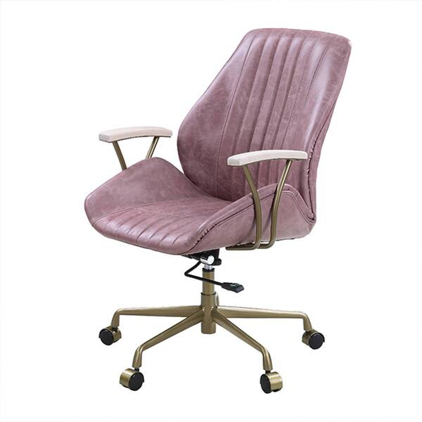 pink stationary desk chair