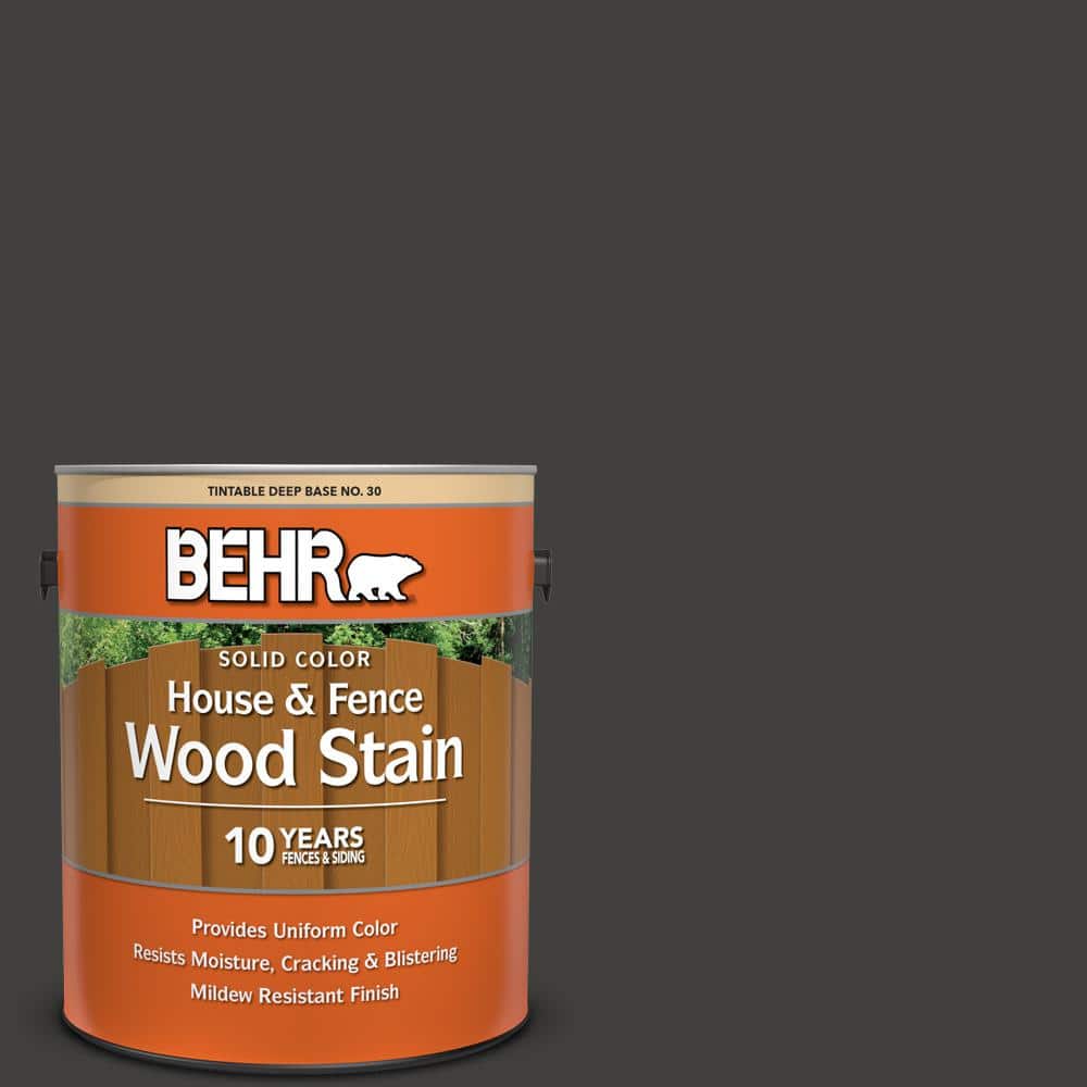 1 gal. #N510-7 Blackout Solid Color House and Fence Exterior Wood Stain