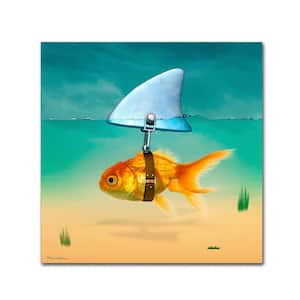 Gold Fish by Mark Ashkenazi Wall Art 18 in. x 18 in.