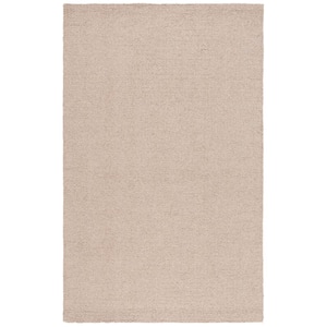 Abstract Light Brown 6 ft. x 9 ft. Classic Marle Area Rug