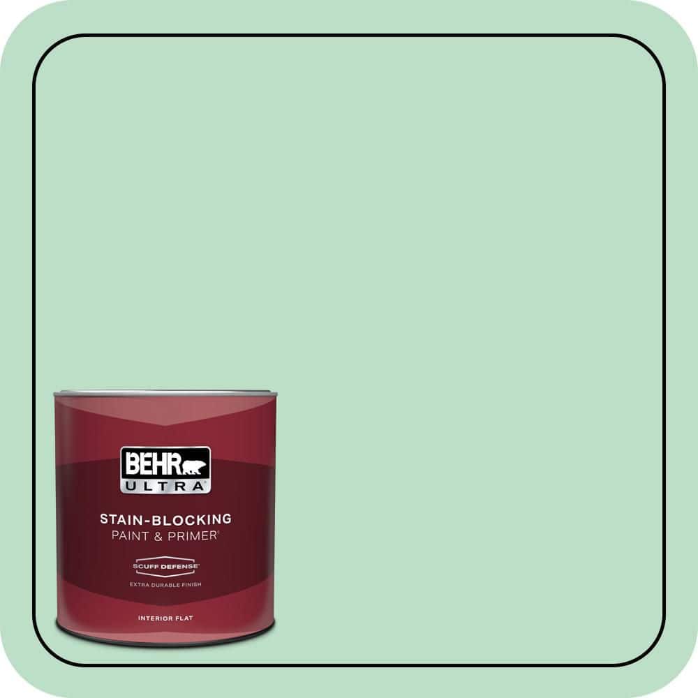 1 qt. #470C-3 Spirited Green Extra Durable Flat Interior Paint & Primer price history on PriceWatchPro