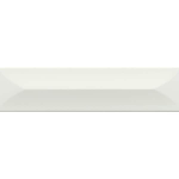 Unbranded Estasi 2.95 in. x 11.81 in. White Matte Ceramic Wall Tile (6.05 sq. ft./Case)