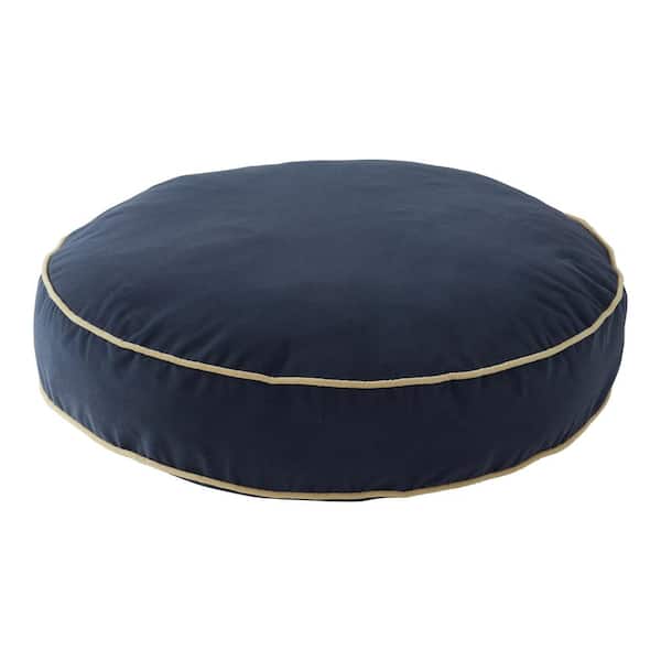 Happy Hounds Scout Large Denim Round Pillow Dog Bed