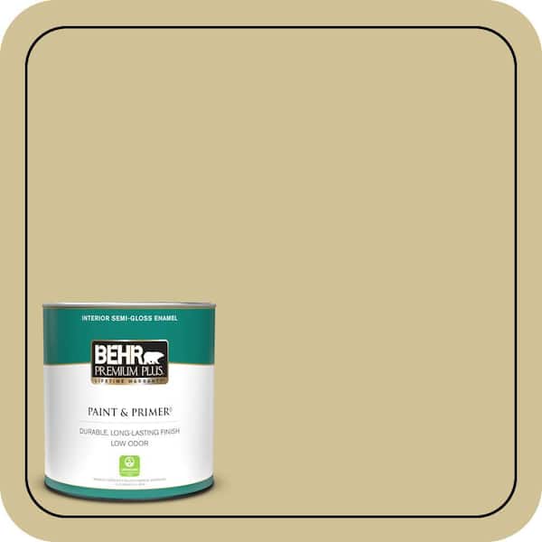 BEHR PREMIUM PLUS 1 qt. #370F-4 Winter Mood Semi-Gloss Enamel Low Odor Interior Paint & Primer