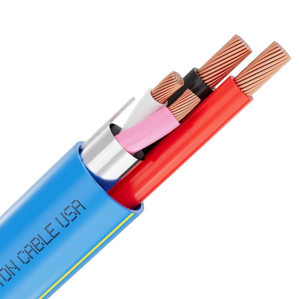 100 ft. 18/2C+22/1PR Blue CMR/CL3R Lutron Equivalent GRX-CBL-346S, Liberty LUTRON-YEL, Universal Control and Power Wire