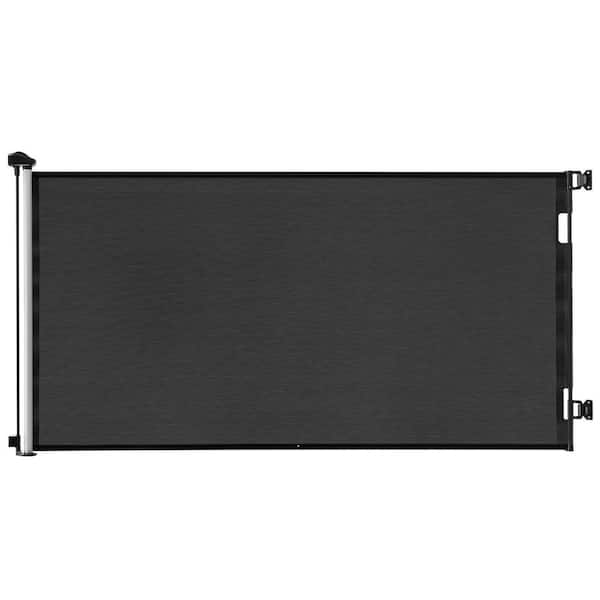 Retractable Baby Gate, Extends to 72.8 in. Wide, 38.5 in. Tall, with Security Lock, Indoor/Outdoor, Black 2025 Update