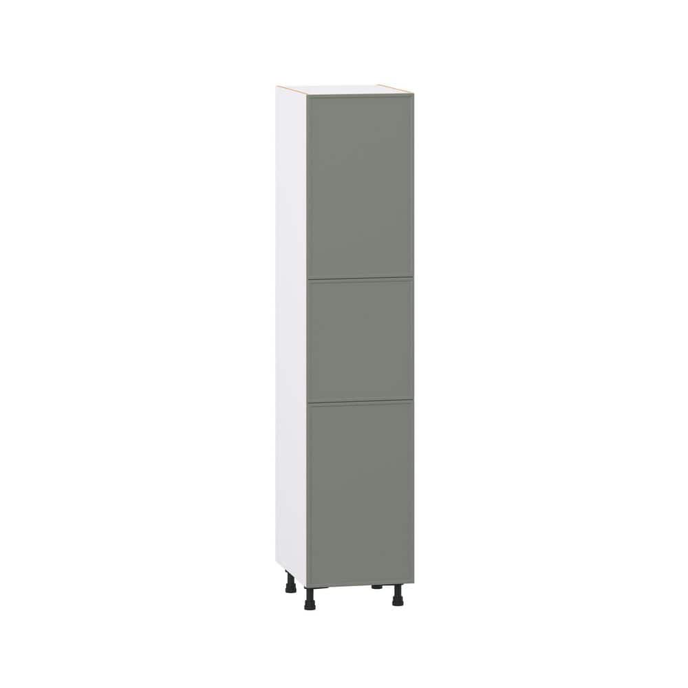 Fairview 18 in. W x 24 in. D x 84.5 in. H Assembled Slim Shaker Pantry Kitchen Cabinet in Moss Green with 4-Shelves price history on PriceWatchPro