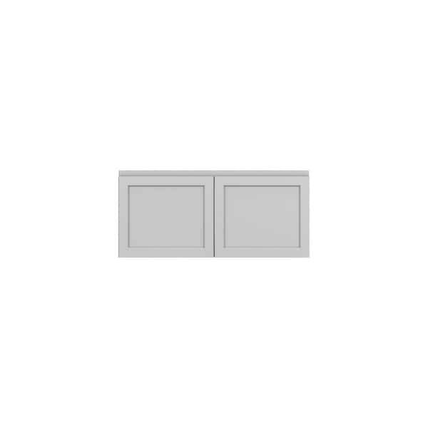 Westport Shaker 30 in. W x 15 in. H x 12 in. D in Painted White Plywood Assembled Wall Cabinet