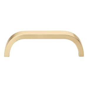 3-3/4 in. (96 mm ) Center-to-Center Champagne Gold Flat Bar Pull (10-Pack )