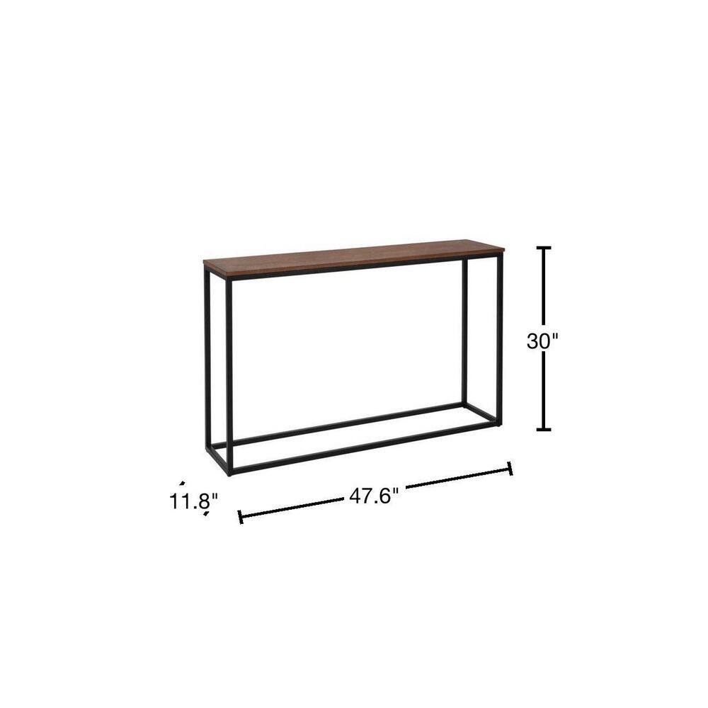 Buy Donnelly Black Console Table with Haze Wood Top (48 in. W) Online