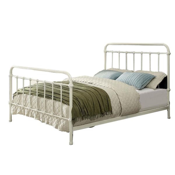 Iria White Twin Platform Bed