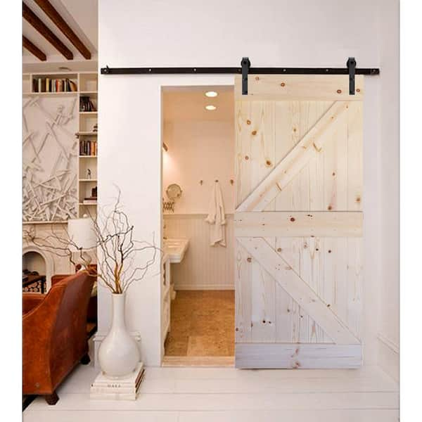 Wellhome K Series Diy Unfinished Knotty Pine Wood Interior Barn Door Wood 28 In X 84 In Slab Doors Doors Vit Edu Au