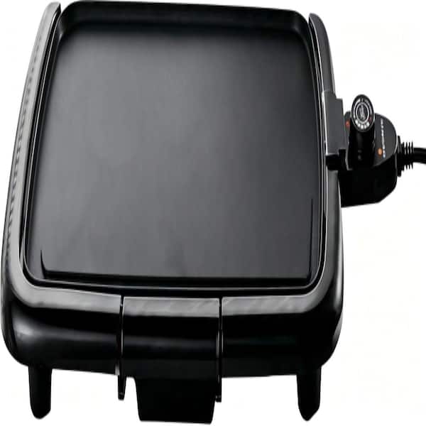 16 x 10 in Electric Griddle with Nonstick Surface and Removable Temp Control, Black, 1 Piece