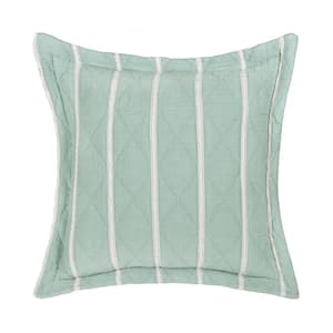 Pacifica Cotton 20 in. Square Decorative Throw Pillow Cover