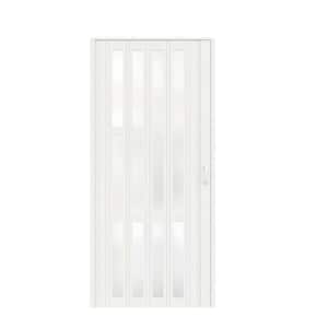 SOCBAZZAR 42 in x 80 in. White Oak Finished Interior PVC Folding