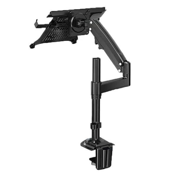 Adjustable Full Motion Laptop Mount Arm with Tray for 10-17 in. Notebook or 17-30 in. Monitor Black