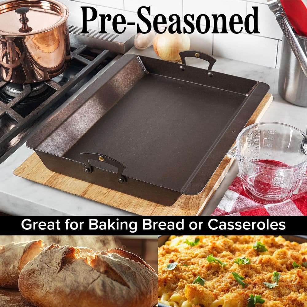 3.5 qt. Iron Roasting Pan with Handles - thumbnail 5