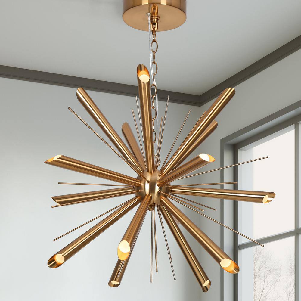 Dgllnch 15-Light Integrated LED Plating Brass Sputnik Chandelier price history on PriceWatchPro
