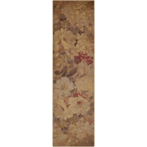 Nourison Somerset Multicolor 2 ft. x 8 ft. Floral Contemporary Runner Area Rug