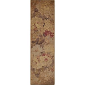 Somerset Multicolor 2 ft. x 8 ft. Floral Contemporary Runner Area Rug