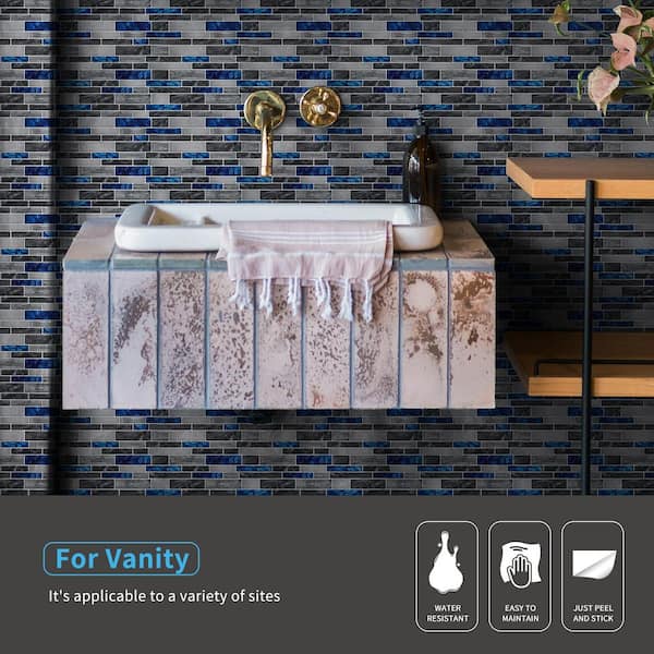 Art3dwallpanels 12 in. x 12 in. Peel and Stick Backsplash Tile for