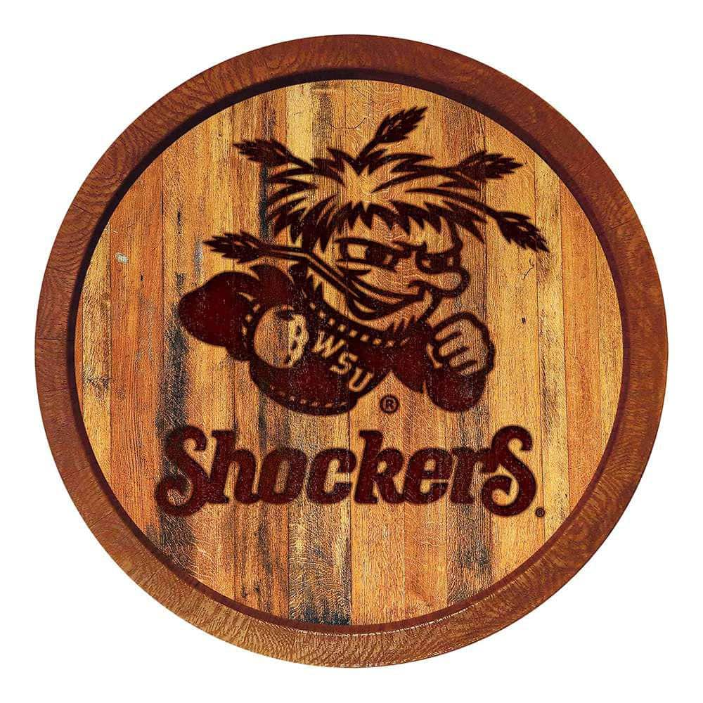 The Fan-Brand 19 in. Wichita State Shockers WuShock Plastic Bottle Cap  Decorative Sign NCWHST-210-02 - The Home Depot