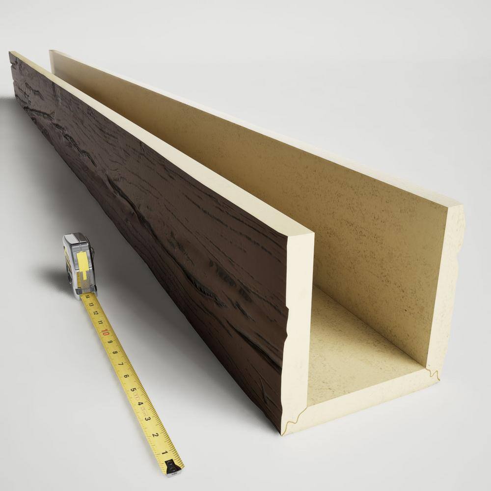 Riverwood Aged Faux Wood 8-Foot U-Shaped Ceiling Beam