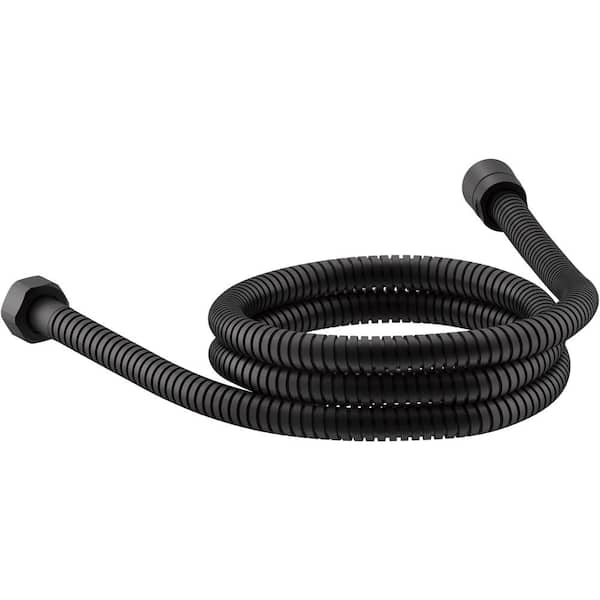 KOHLER MasterShower 72 in. Metal Shower Hose in Matte Black