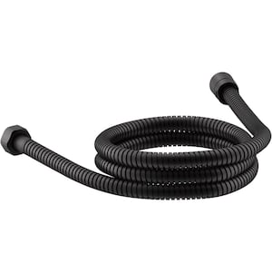 MasterShower 60 in. Metal Shower Hose in Matte Black