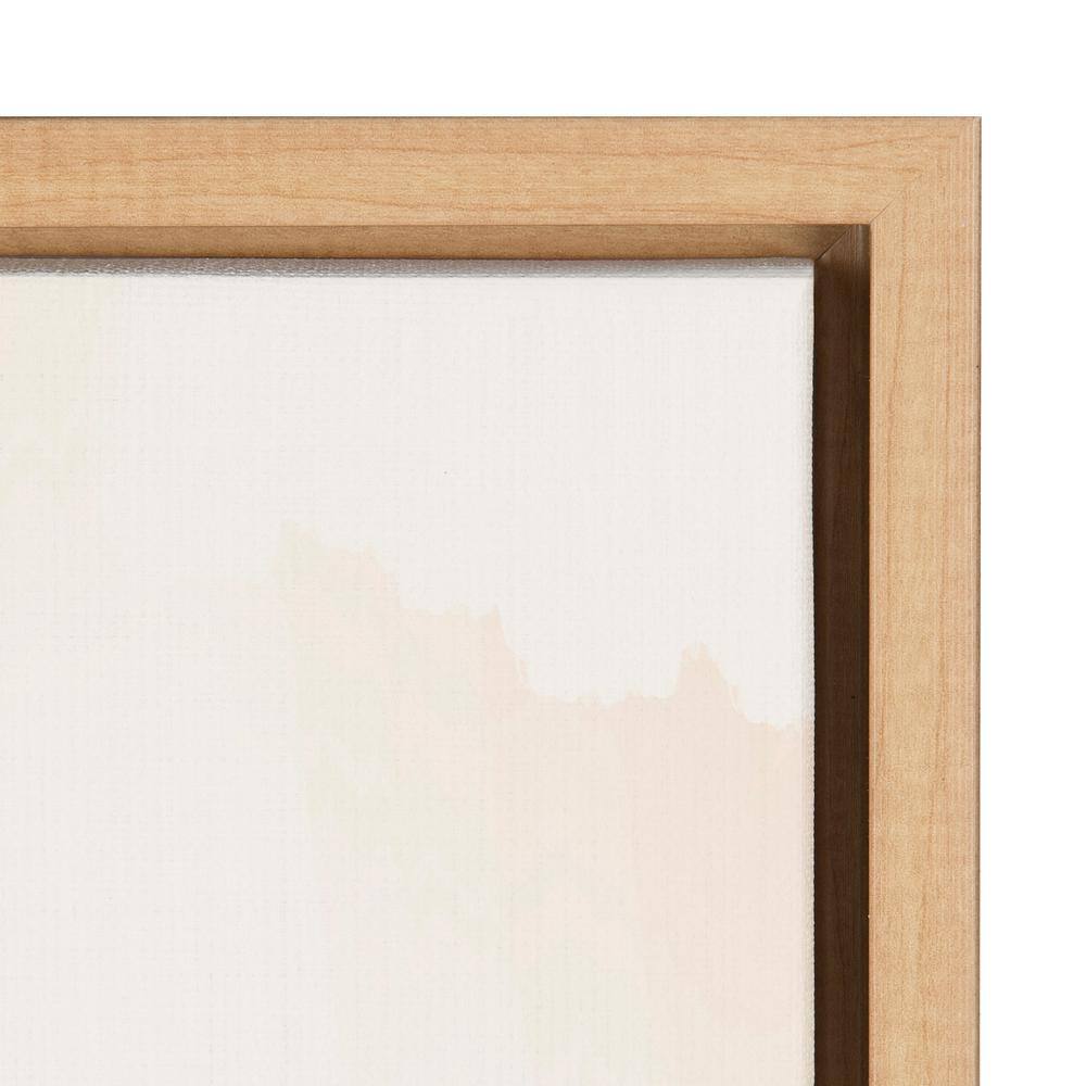 Sunrise Over Marrakesh Abstract Canvas Print with Natural Frame