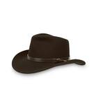 Unisex Large Walnut Montana Felt Hat